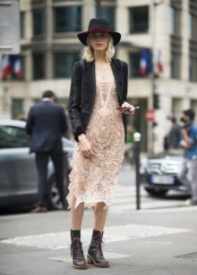 Jacket under the lace dress
