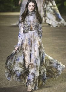 Color dress with vest