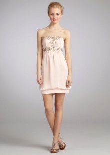 Ballon dress with elastic bottom