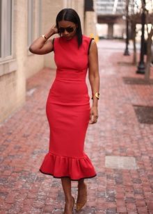 Neoprene sheath dress