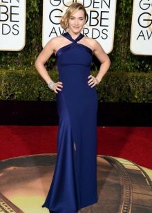 Long dress from viscose for full