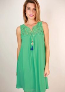 Free-cut viscose dress