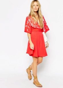 Accessories for short kimono dress