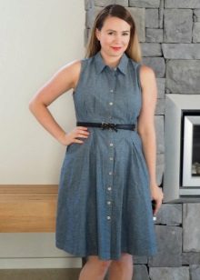 Homemade Gray Shirt Dress