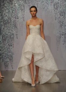 Fashionable dress with a corset and flare