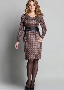 Office dress with raglan sleeves