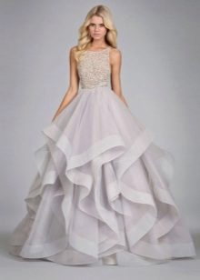 Long dress with large ruffles