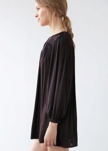 Warm black dress A-line