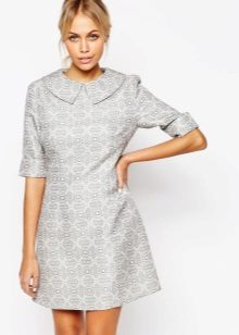 Warm gray dress A-line