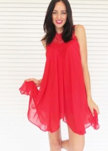 Red A-Line Dress