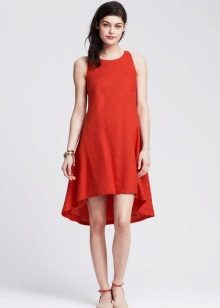 Red dress A-line