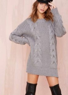 Wool tunic dress