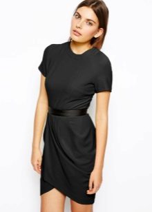 Beautiful black office tulip dress