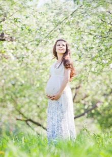 White dress for pregnant