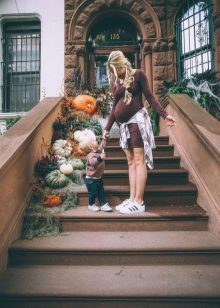 Maternity dress for autumn