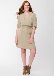 Dress shirt for women with figure type Apple