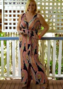 High-waisted dress for full