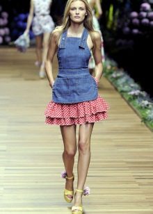 Denim Dress with Petite Petticoat