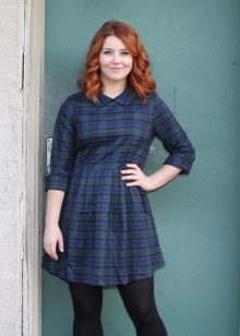 Dress Scottish Plaid for overweight girls