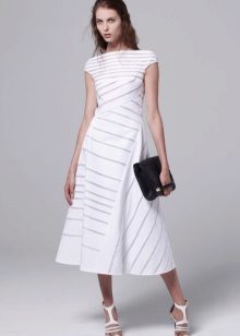 Striped dress in different directions