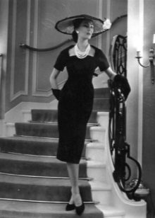 Tight skirt dresses from Christian Dior in the style of new bow