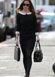 Black casual sheath dress