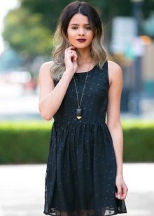 Short casual black dress
