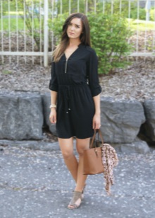 Black casual dress