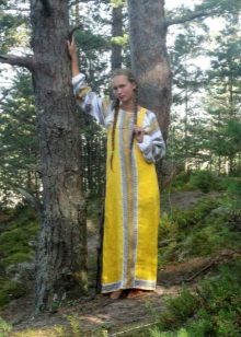 Yellow Russian sundress