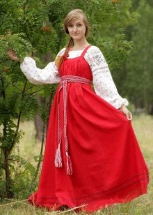 Red Russian sundress