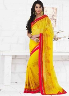 Yellow saree