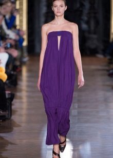 Purple knitted dress