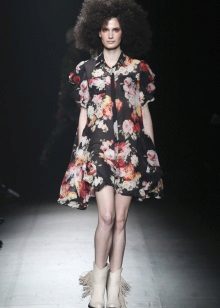 Knitted dress with floral print free