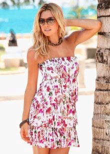 Knitted dress open color