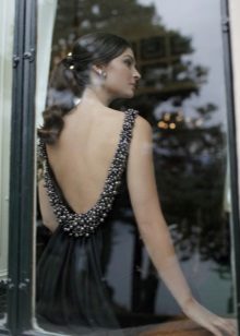 Dress with open back