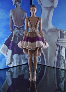 Multicolored evening dress
