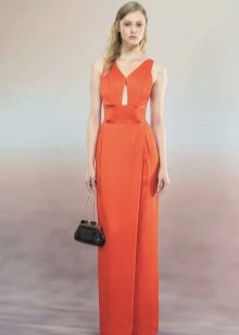 Spring dress carrot color