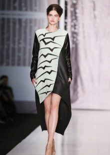 Leather dress A-line