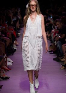 White sporty summer dress