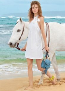 Summer beach dress with American armhole
