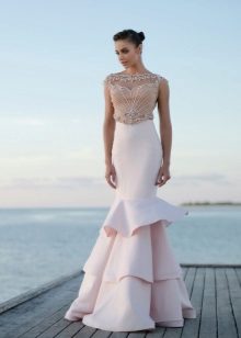 Summer dress mermaid with a magnificent tail