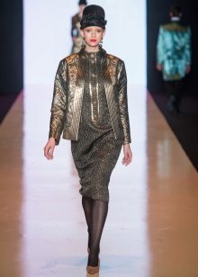 Autumn dress with jacket