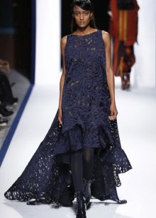 Autumn dress loose asymmetrical