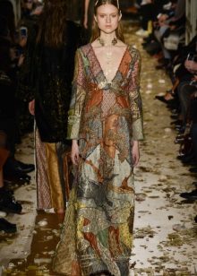 Autumn dress with print