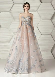 Evening strapless dress by Eleonor Couture