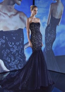 Strapless Mermaid Lace Dress