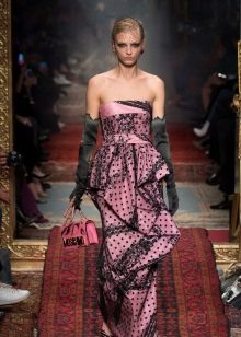 Flounce Strapless Dress