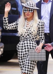 Dress crow's feet and accessories with print crow's feet