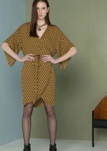 Dress robe with a smell and wide sleeves