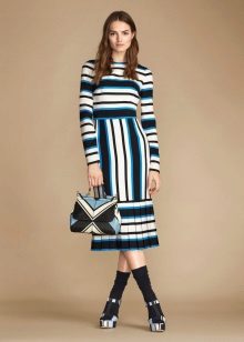 Striped jersey dress
